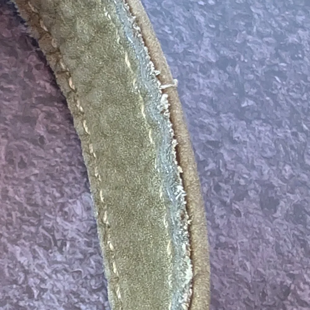 RARE Coach Pebbled Leather Olive Green Bucket N5M‑4933 w/ Dusty - Picture 6 of 16